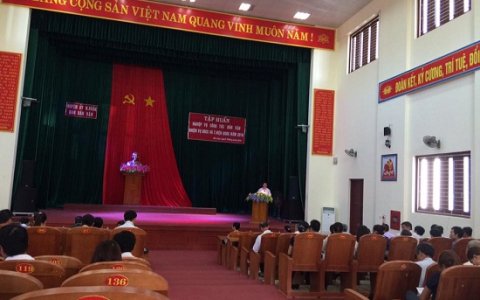 Ban dân vận huyện ủy Như Xuân tổ chức tập huấn nghiệp vụ công tác dân vận năm 2016